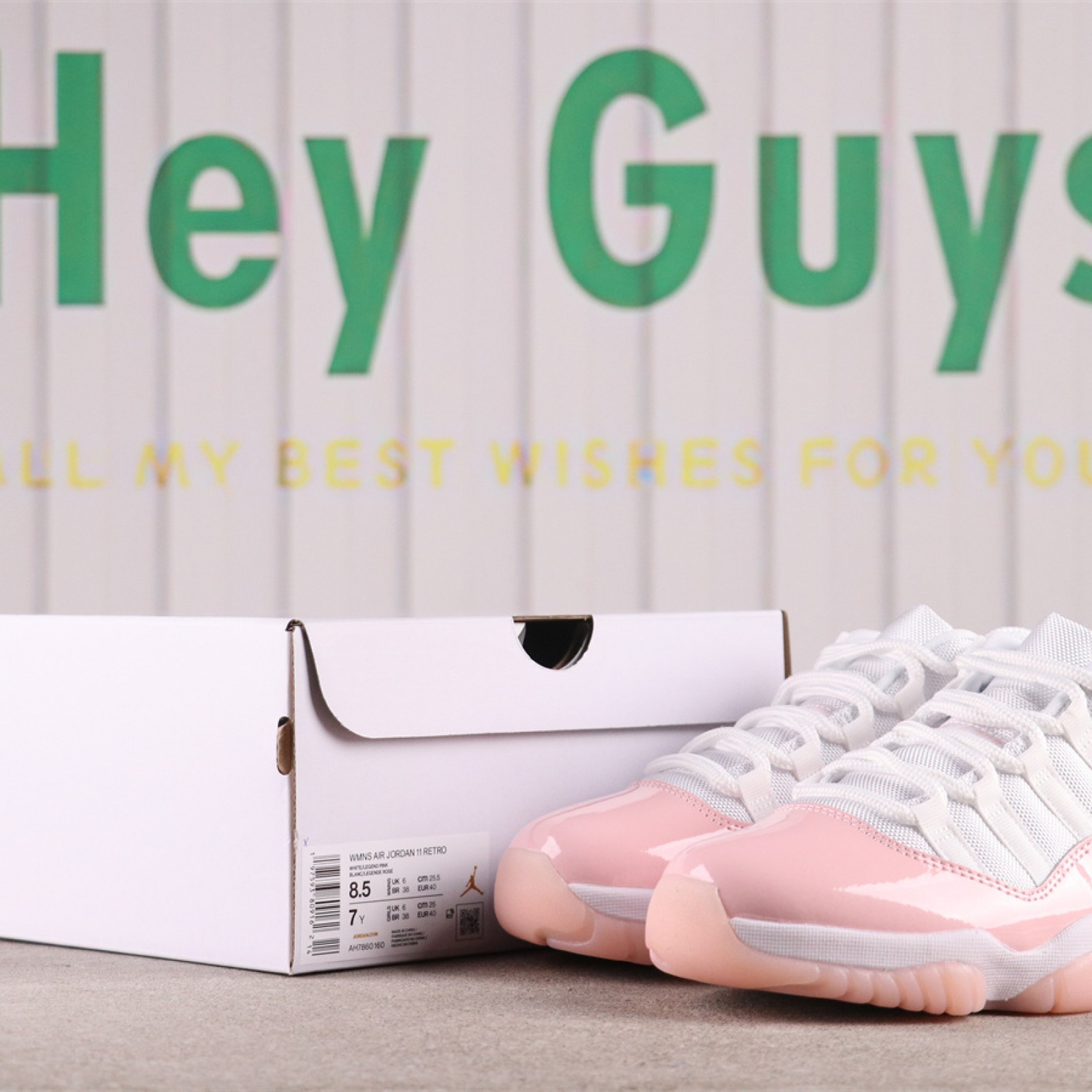 US Air Jordan 11 Low Legend Pink AH7860-160 EU Size 36-47.5