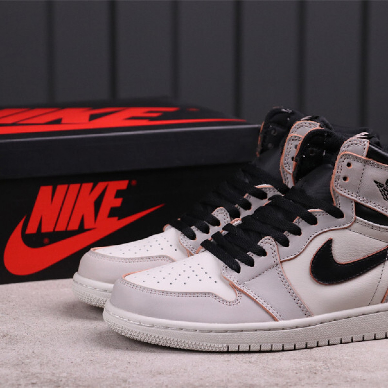 71USD Nike SB x Air Jordan 1 High OGLight Bone CD6578-006 EU Size36-47.5 US SizeW5.5-M13