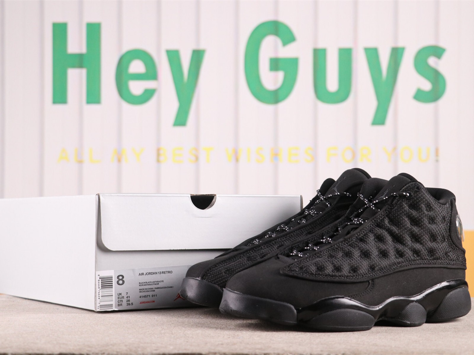 US$62 Air Jordan 13 Black Cat414571-011 Size 40-47.5