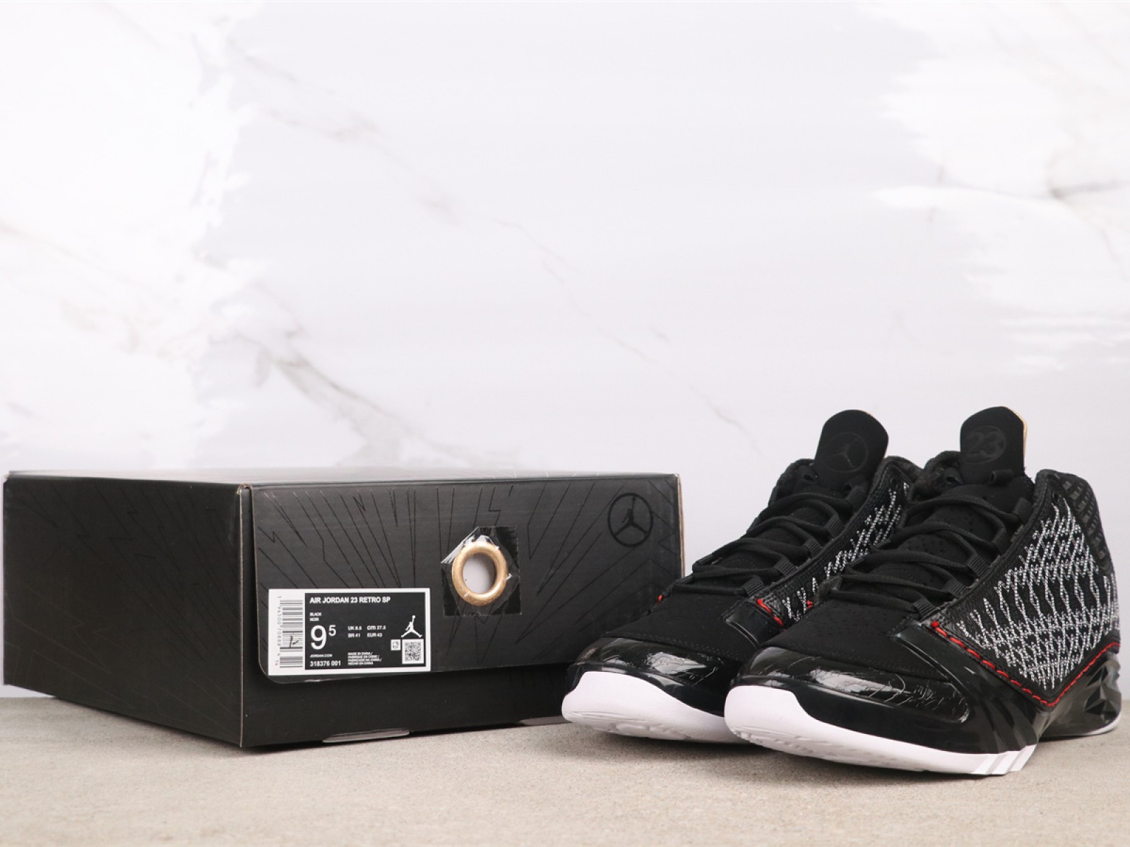 USD$84 Air Jordan 23 “Black Stealth”    Style：318376-001