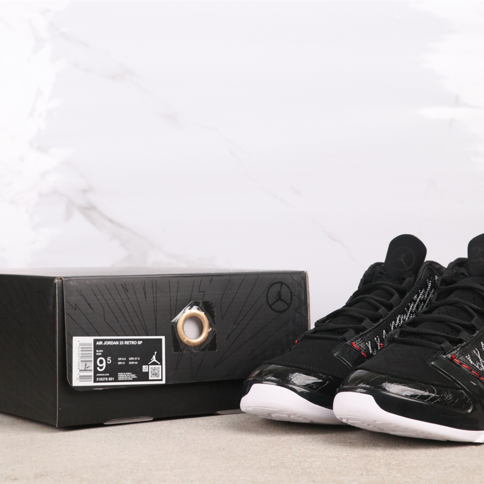 USD Air Jordan 23 “Black Stealth”    Style：318376-001