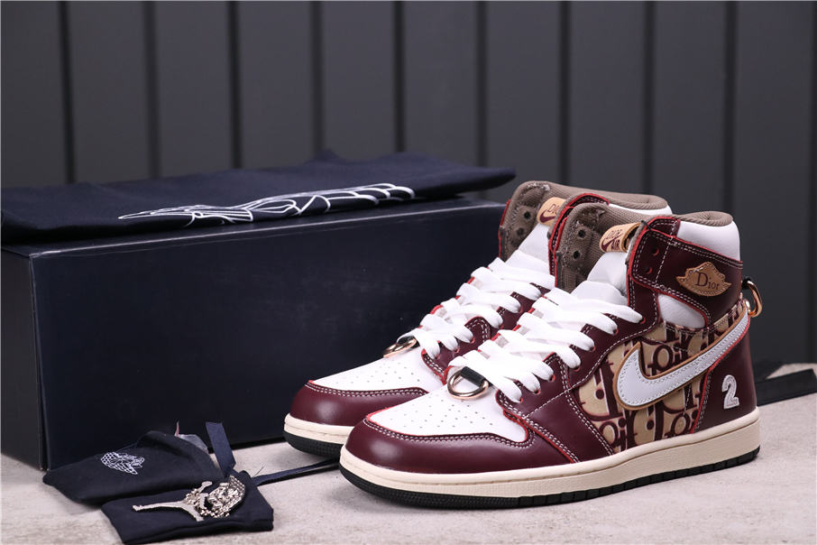 100USD Dior x Air Jordan 1 High CN8607-002 36-45