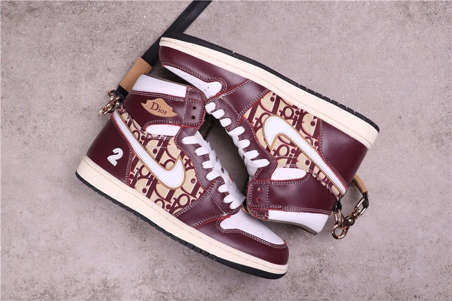 100USD Dior x Air Jordan 1 High CN8607-002 36-45