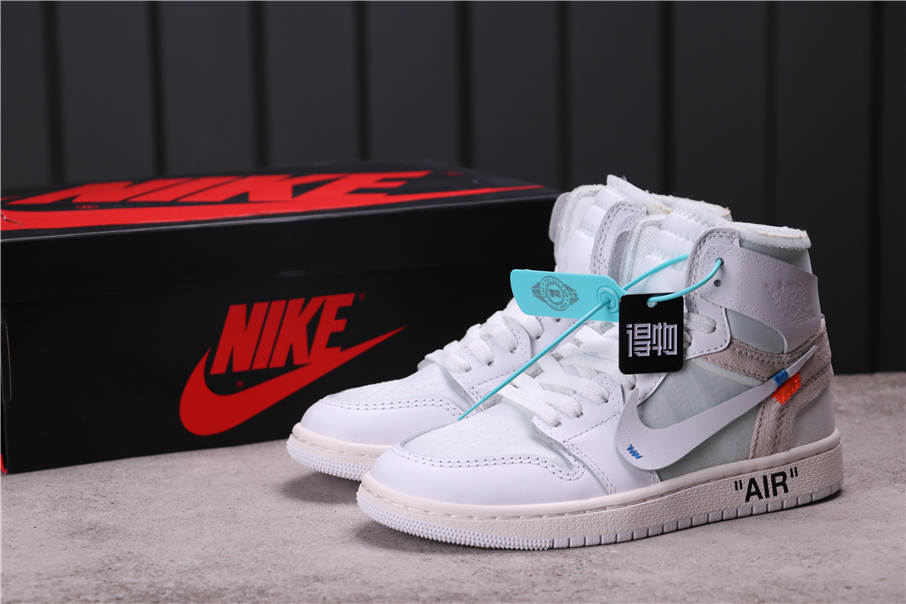 100USD OFF-WHITE x Air Jordan 1 AQ0818-100 36-47