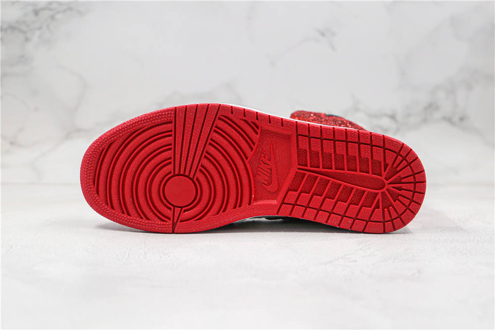 110USD Air Jordan 1 Bred Diamond CK5566-610 36-47.5
