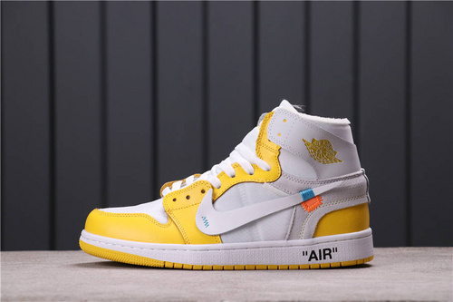 $33 OFF-WHITE x Air Jordan 1 UNC AQ0818-149 Size 36-45