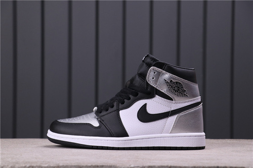 36USD Air Jordan 1 High OG Silver Toe CD0461-001 36-46
