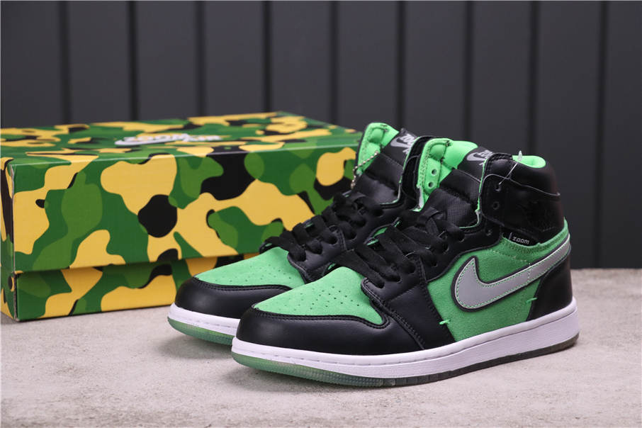 36USD Air Jordan 1 High Zoom “Rage Green” CK6637-002 36-45