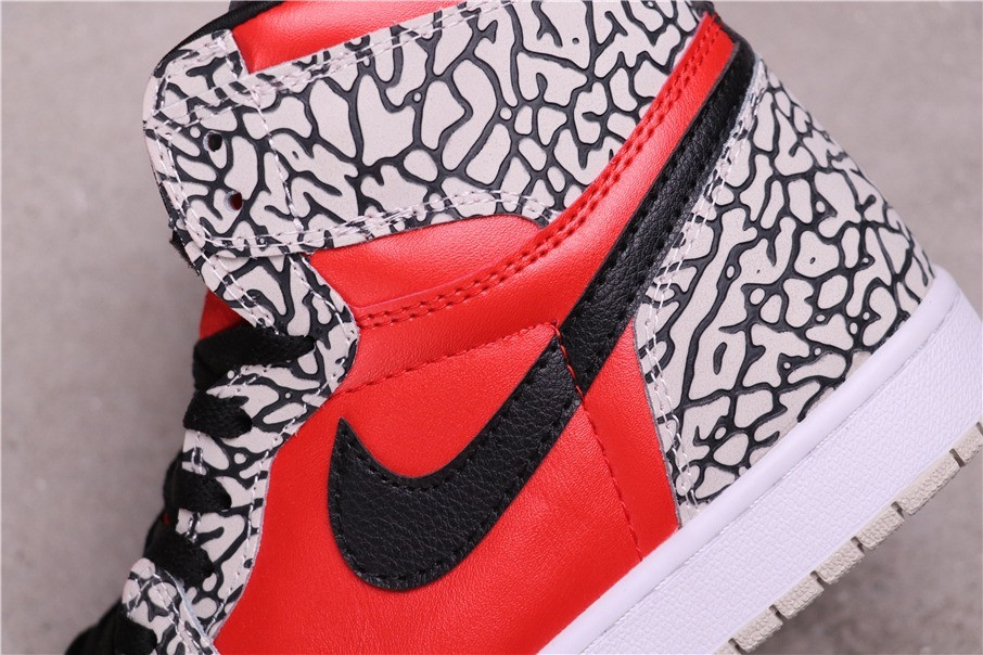 40USD Air Jordan 1 High Red Satin Snake CD0461-601 36-46