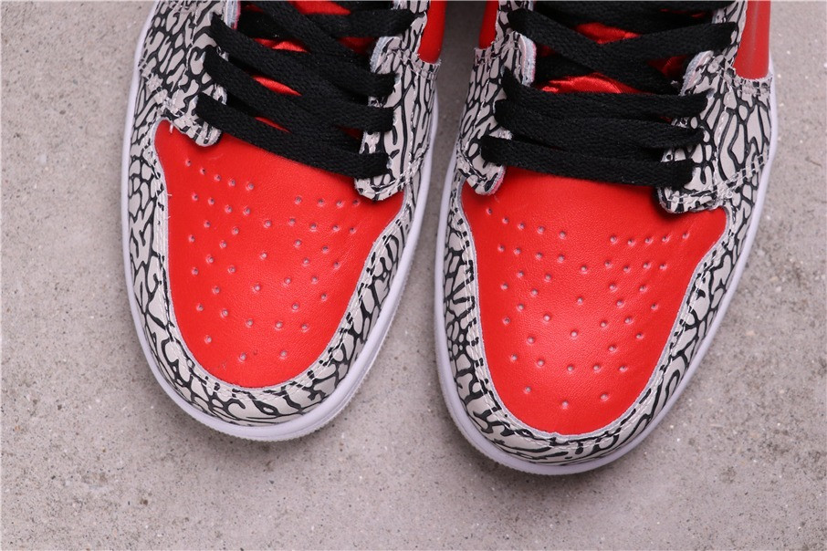 40USD Air Jordan 1 High Red Satin Snake CD0461-601 36-46