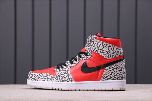 40USD Air Jordan 1 High Red Satin Snake CD0461-601 36-46