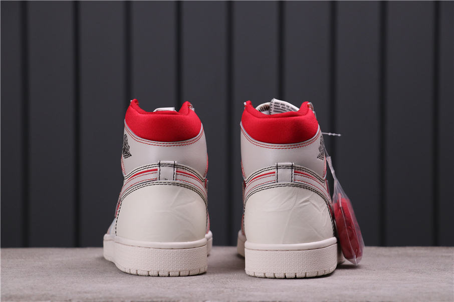 40USD Air Jordan 1 “Sail-University Red” 555088-160 36-46
