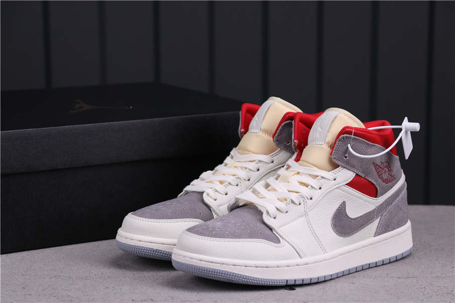 44USD Air Jordan 1 Mid Light Smoke Grey CT3443-100 36-45