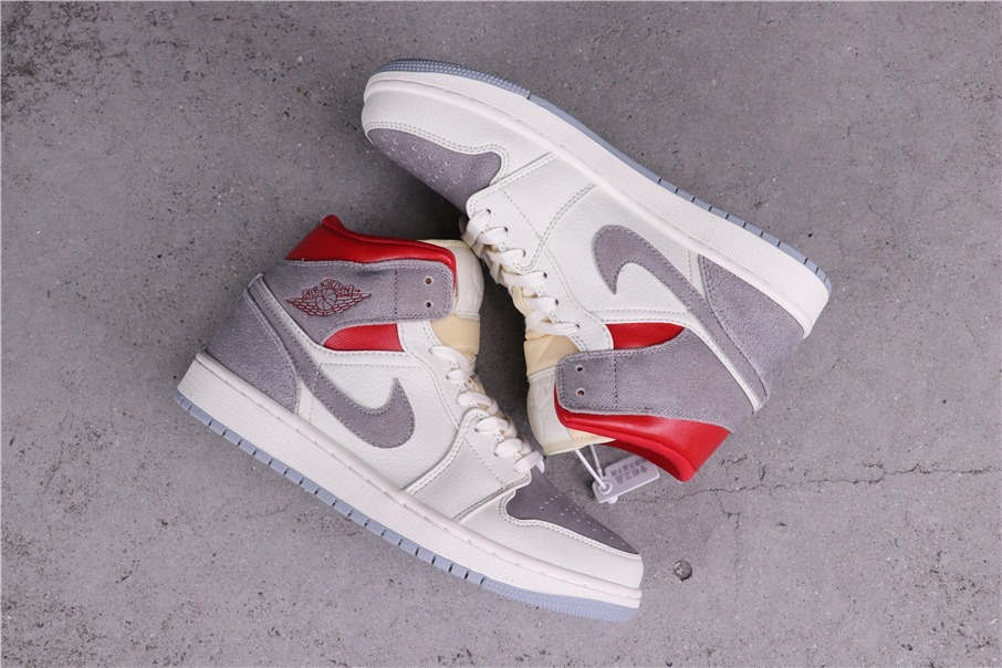 44USD Air Jordan 1 Mid Light Smoke Grey CT3443-100 36-45