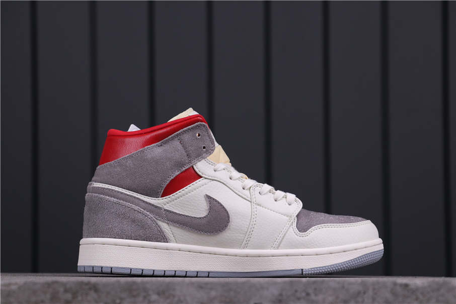 44USD Air Jordan 1 Mid Light Smoke Grey CT3443-100 36-45