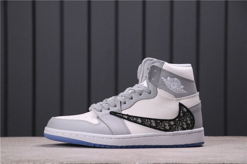 49USD Dior x Air Jordan 1 High 1076501-3001 36-46