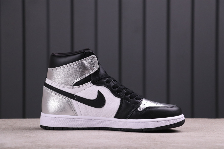 53USD Air Jordan 1 High OG Silver Toe CD0461-001 36-46