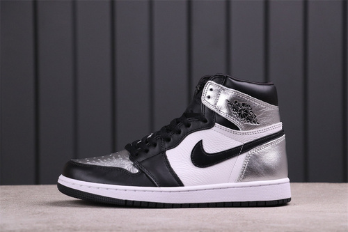 53USD Air Jordan 1 High OG Silver Toe CD0461-001 36-46