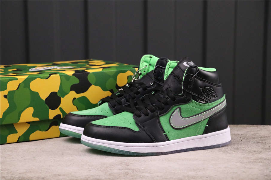 53USD Air Jordan 1 High Zoom Rage Green CK6637-300 36-45