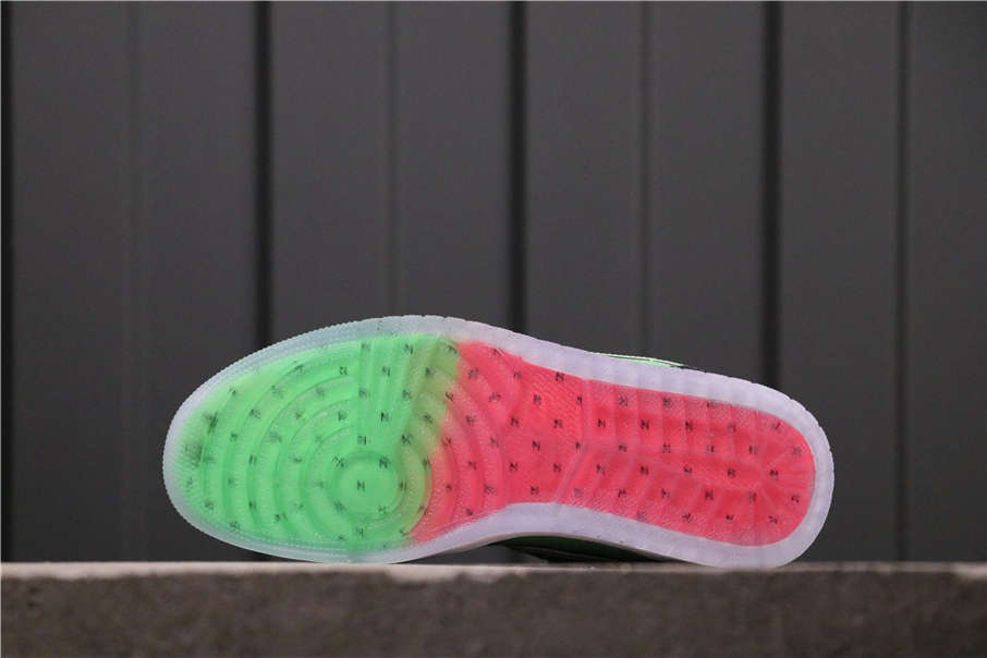 53USD Air Jordan 1 High Zoom Rage Green CK6637-300 36-45