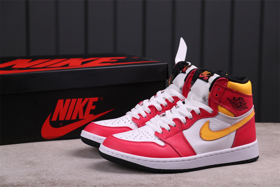 53USD Air Jordan 1 Light Fusion Red555088-603 Size 36-46