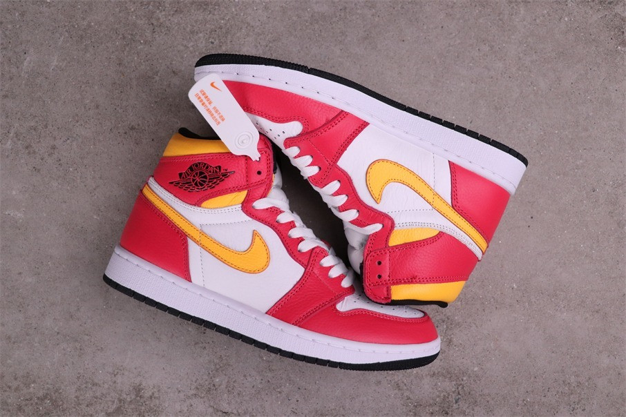53USD Air Jordan 1 Light Fusion Red555088-603 Size 36-46