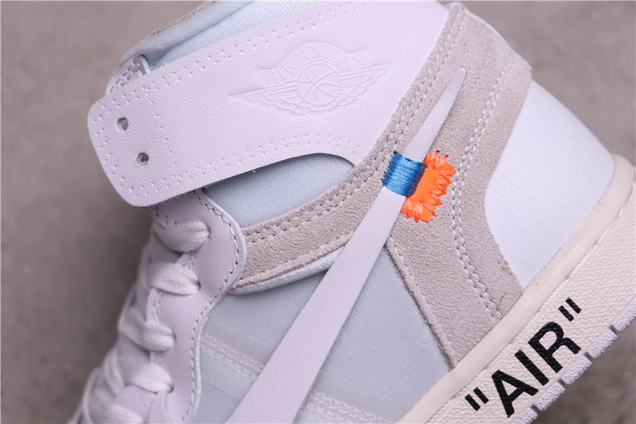 53USD OFF-WHITE x Air Jordan 1 High AQ0818-100 40-46