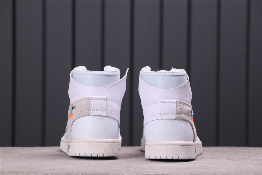 53USD OFF-WHITE x Air Jordan 1 High AQ0818-100 40-46