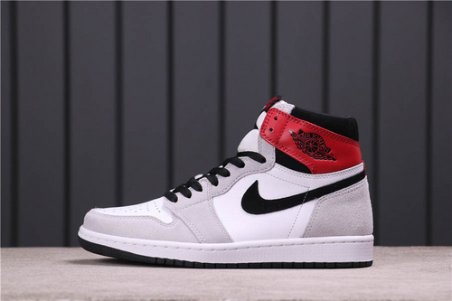 58USD Air Jordan 1 “Light Smoke Grey” 555088-126 40-46