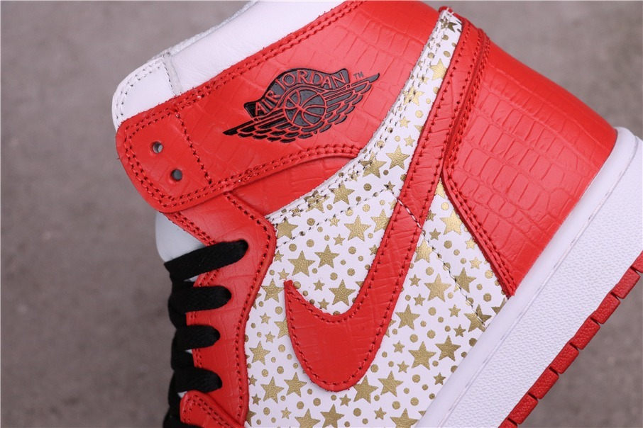 58USD Air Jordan 1Light Fusion Red 555088-600 40-47.5
