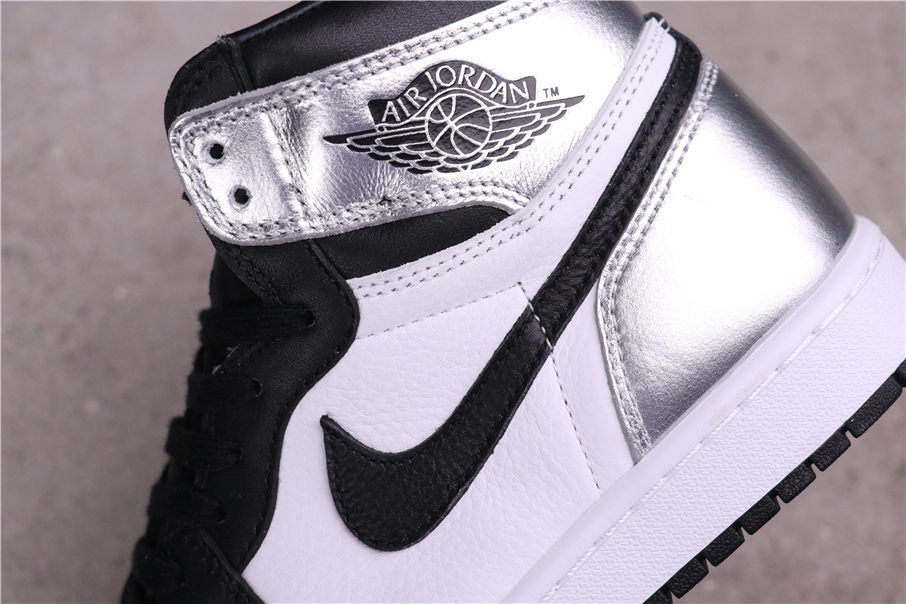 62USD Air Jordan 1 High OG WMNS Silver Toe CD0461-001 36-47