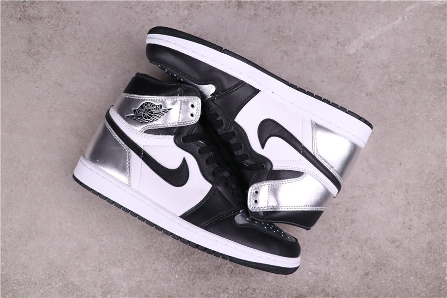 62USD Air Jordan 1 High OG WMNS Silver Toe CD0461-001 36-47