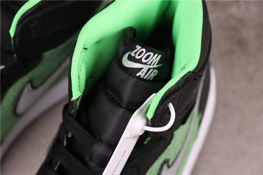 62USD Air Jordan 1 High Zoom Rage Green CK6637-002 40-47.5