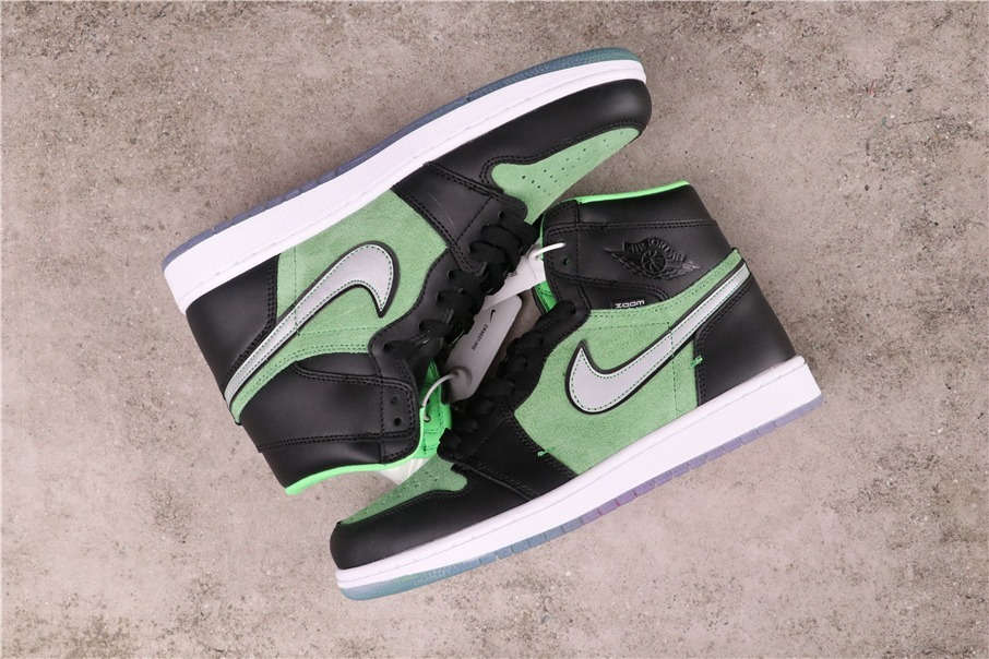 62USD Air Jordan 1 High Zoom Rage Green CK6637-002 40-47.5
