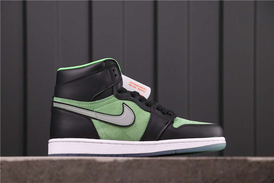 62USD Air Jordan 1 High Zoom Rage Green CK6637-002 40-47.5