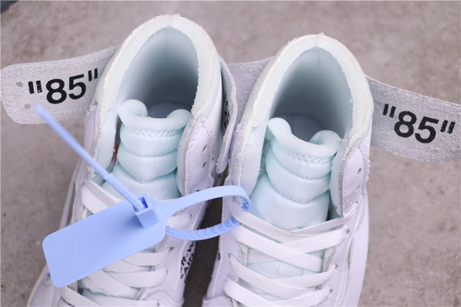 62USD OFF-WHITE x Air Jordan 1 AQ0818-100 36-46