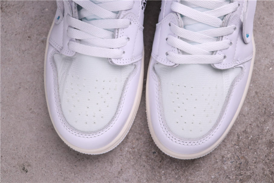 62USD OFF-WHITE x Air Jordan 1 AQ0818-100 36-46