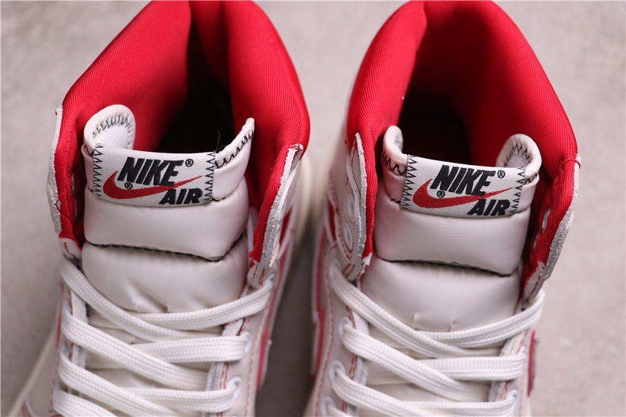 67USD Air Jordan 1Sail University Red 555088-160 Size 36-47