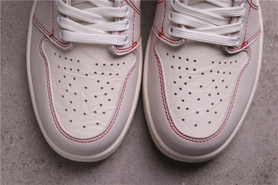 67USD Air Jordan 1Sail University Red 555088-160 Size 36-47