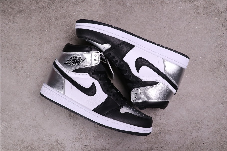 71$USD Air Jordan 1 High OG Silver Toe CD0461-001 36-47.5