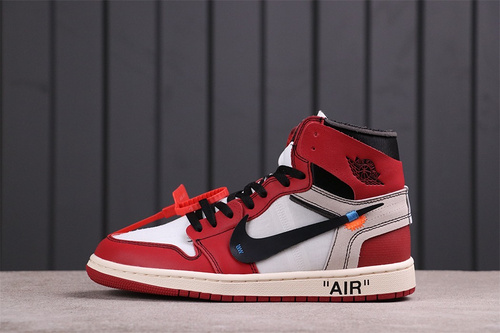 76USD OFF-WHITE x Air Jordan 1 HIGH AA3834-101 Size 36-47.5 us5.5-us13