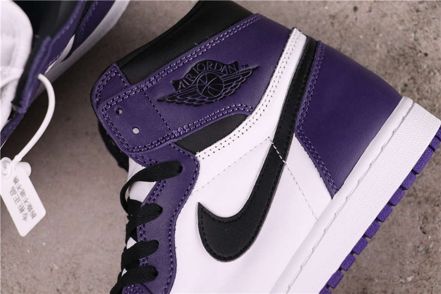 78USD Air Jordan 1 High OG Court Purple 555088-500 36-47.5
