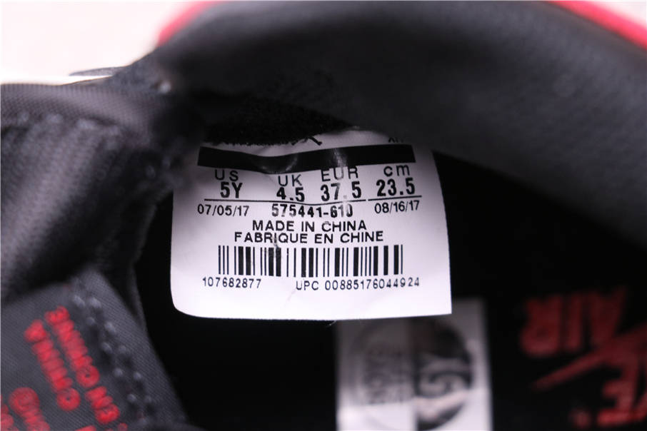 84USD Air Jordan 1 High OG Bred Toe 555088-610 36-46