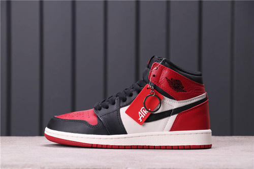 84USD Air Jordan 1 High OG Bred Toe 555088-610 36-46