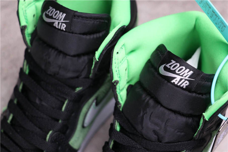 89USD Air Jordan 1 High Zoom Rage Green CK6637-002 40.5-47.5