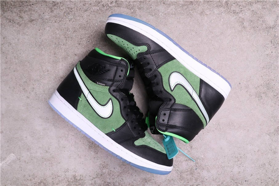 89USD Air Jordan 1 High Zoom Rage Green CK6637-002 40.5-47.5