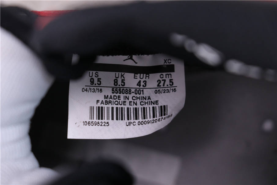 89USD GET+ Air Jordan 1 Bred 555088-001 40.5-47.5