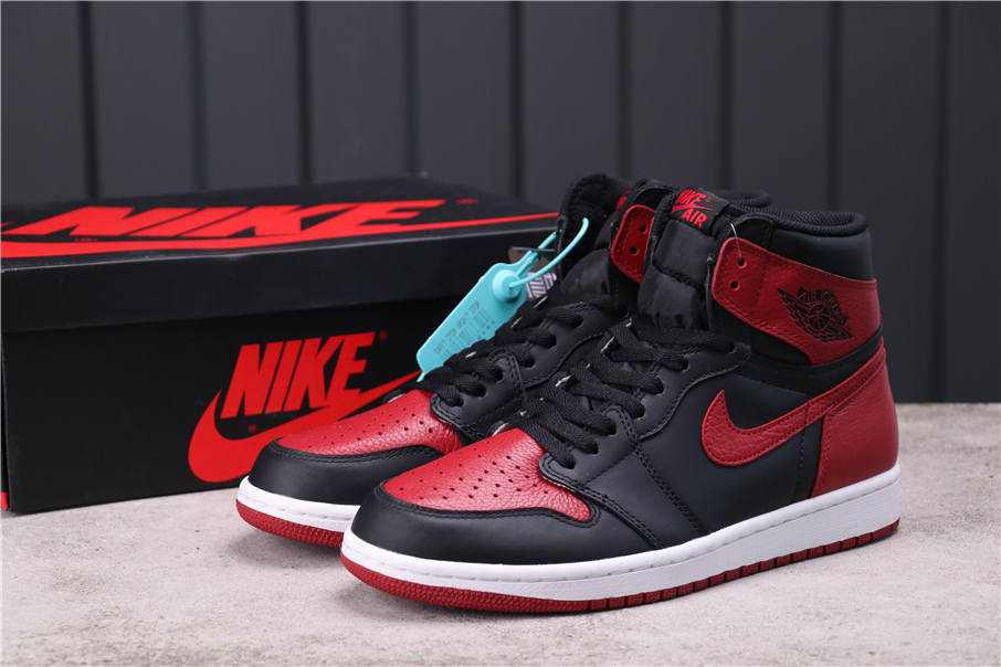 89USD GET+ Air Jordan 1 Bred 555088-001 40.5-47.5
