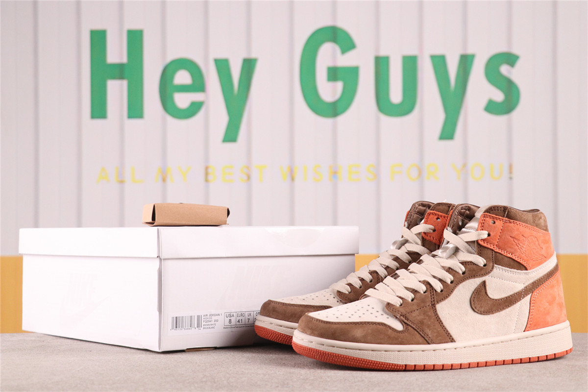 US$44 Air Jordan 1 High OG Dusted Clay FQ2941-200 橘棕 Size 36-46