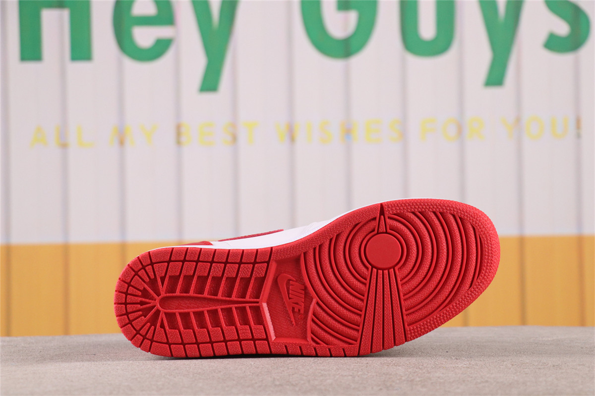 US$44 Air Jordan 1 High OG Heritage 555088-161 白红勾 Size 36-47.5